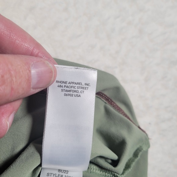 Rhone Reign Short Sleeve Training Tee Sage Green Mens Size Medium 100305 SU22 - Picture 6 of 11